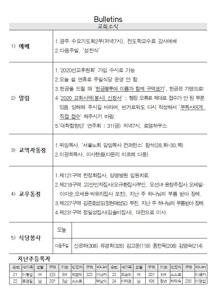2020년 1월 26일 교회소식 - 1월26일주보003.jpg