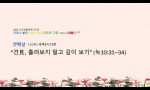 “견(見), 흘려보지 말고 깊이 보기”