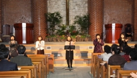 전교인이 함께 드린는 찬양예배(2011년 3월 27일)